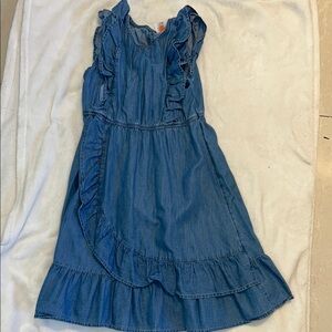 Blue Ruffled Kids Dress